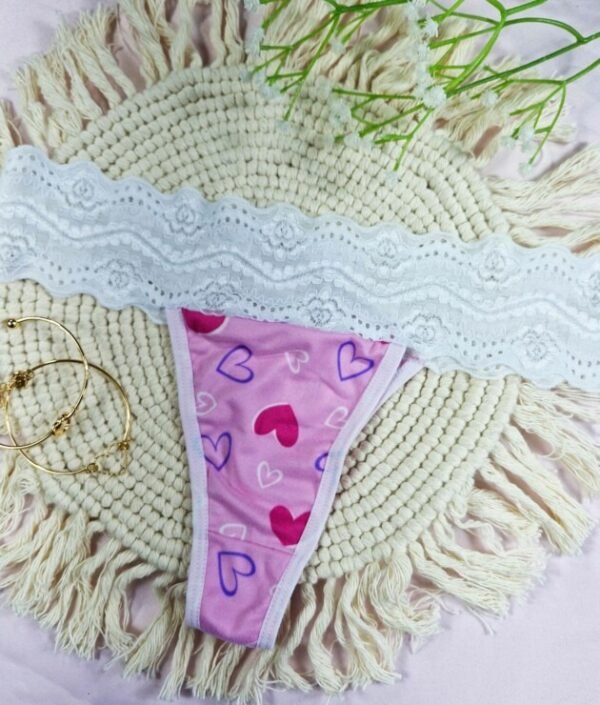 Tanga em Suede Estampado com Renda – Nicole - Image 6
